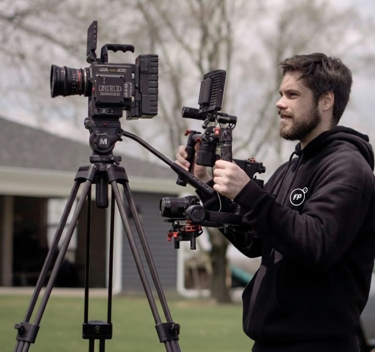 video production staff filming corporate video