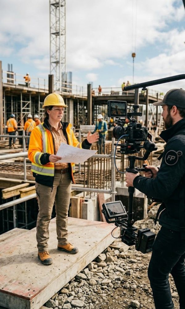 Camera people on site